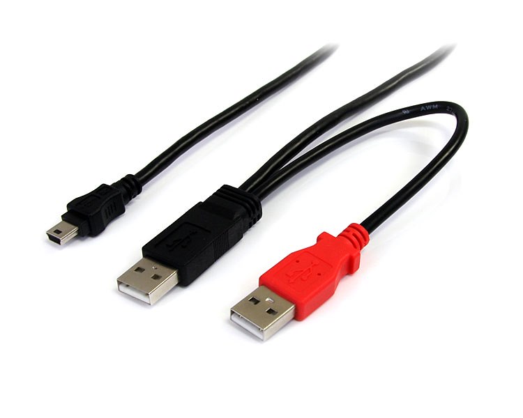 StarTech.com USB 2.0, Male USB A to Male Mini USB B, 480Mbps, 1.8m