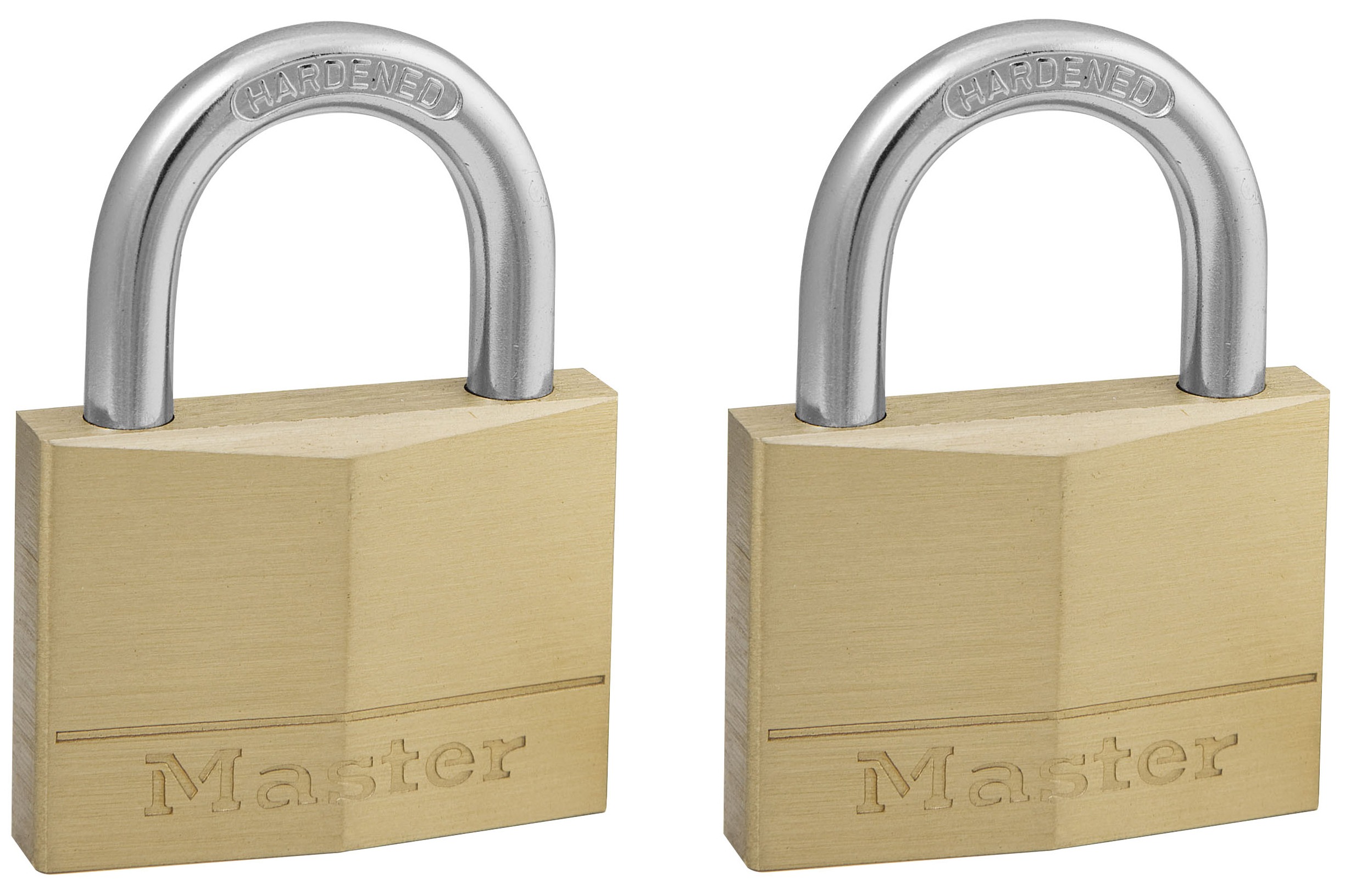 Master Lock Padlock Brass Padlock, Keyed Alike, 7mm Shackle, 50mm Body