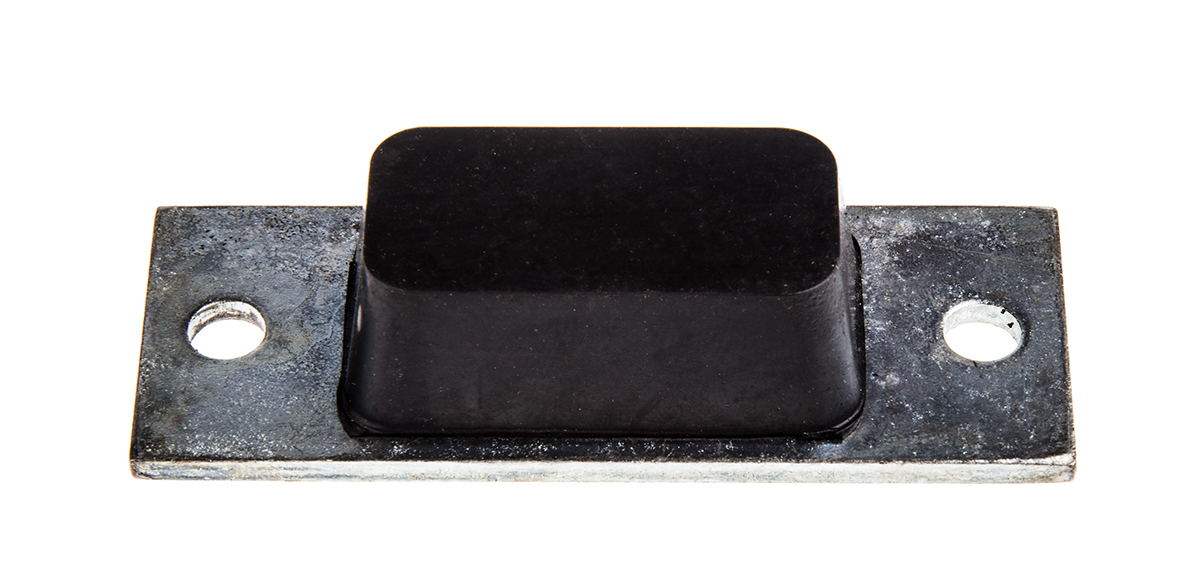 RS PRO Rectangular M6 Anti Vibration Mount with 0 Compression Load