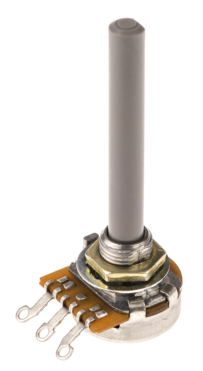 TE Connectivity 23 4.7kΩ Rotary Potentiometer 1-Gang Panel Mount, 1624158-2