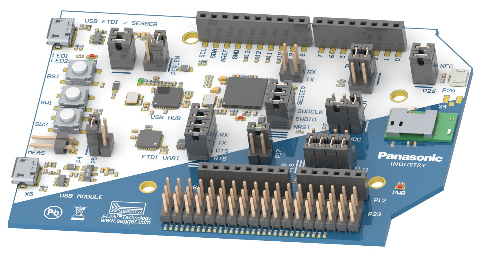 Panasonic Bluetooth Low Energy Module PAN1782 Near Field Communication (NFC) Evaluation Kit for PAN1782 Bluetooth 5.1