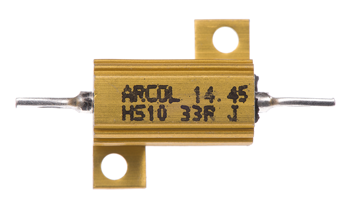 Arcol, 33Ω 10W Wire Wound Chassis Mount Resistor HS10 33R J ±5%
