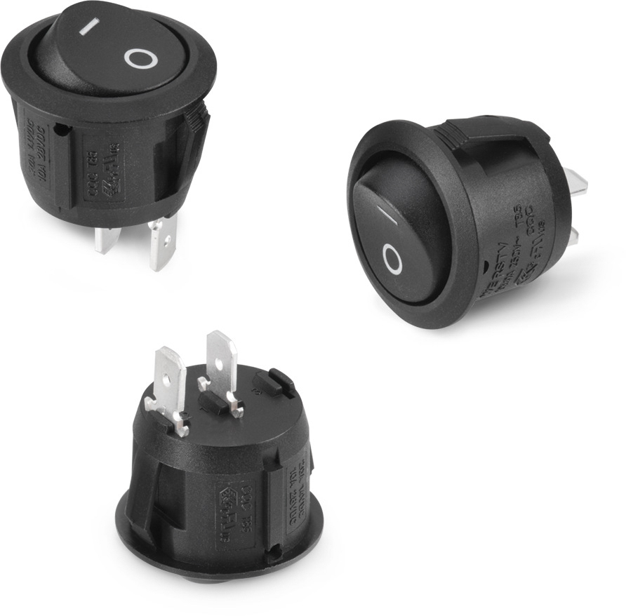 Wurth Elektronik SPST, On-Off Rocker Switch Panel Mount