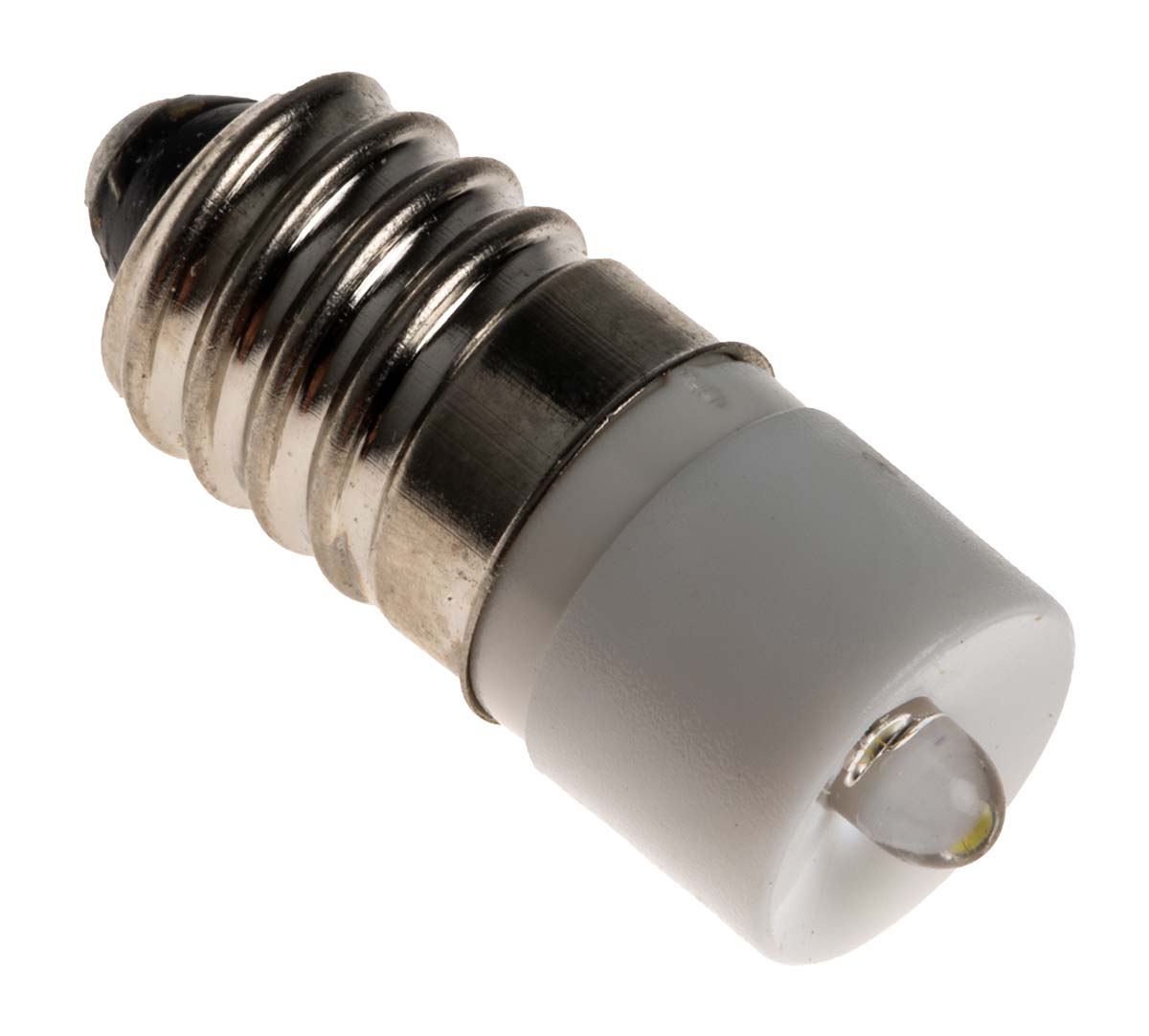 RS PRO White LED Indicator Lamp, 24V ac/dc, E10 Base, 10mm Diameter, 2070mcd