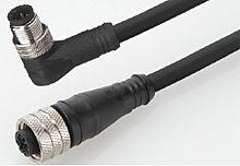 Brad from Molex Female 4 way M12 to Male 4 way M12 Sensor Actuator Cable, 3 m