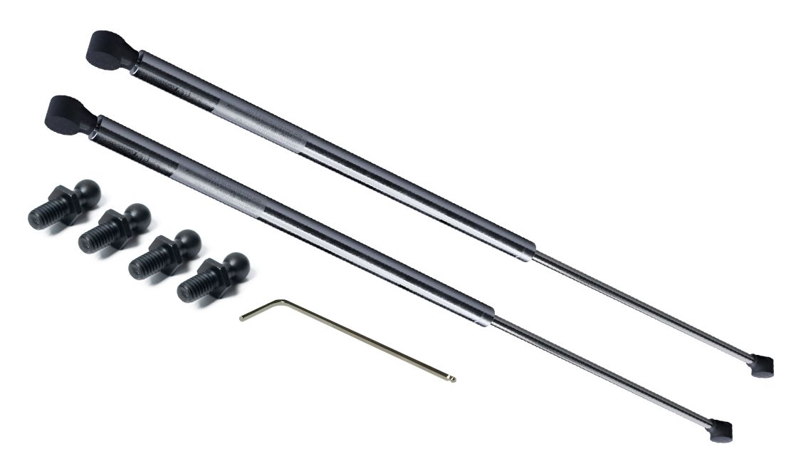 RS PRO Stainless Steel Gas Struts, with Ball & Socket Joint, 400.0mm Extended Length, 150.0mm Stroke Length
