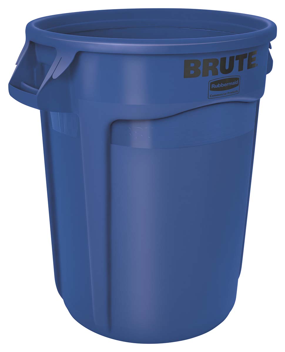 Rubbermaid Commercial Products BRUTE 121L Blue Snap-On Polyethylene Waste Bin