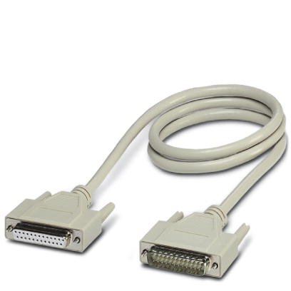Phoenix Contact Male 25 Pin D-sub to Female 25 Pin D-sub Serial Cable, 1m PVC