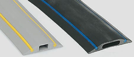 RS PRO 3m Black/Blue Cable Cover in Rubber, 14 x 8mm Inside dia.