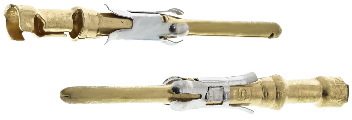 TE Connectivity Male Solder Circular Connector Contact, Contact Size 16, Wire Size 18 → 16 AWG