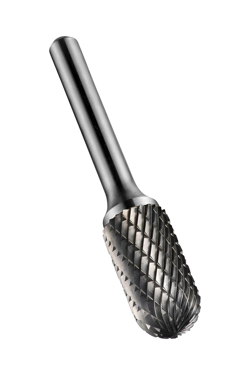 Dormer P805 Series Ball Nosed Cylinder Burr, 12.7mm Capacity, Carbide Blade