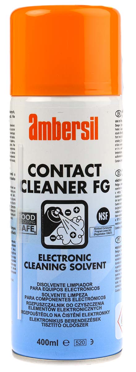 Ambersil Contact Cleaner FG Electrical Contact Cleaner 400 ml Aerosol