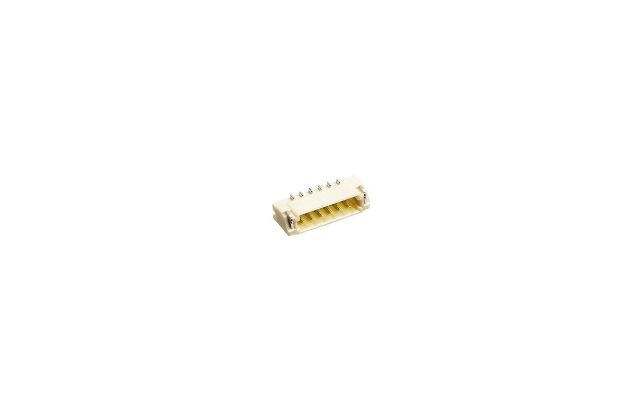 JST XSR Series Straight Surface PCB Header, 6 Contact(s), 0.6 mm Pitch, 1 Row, Shrouded