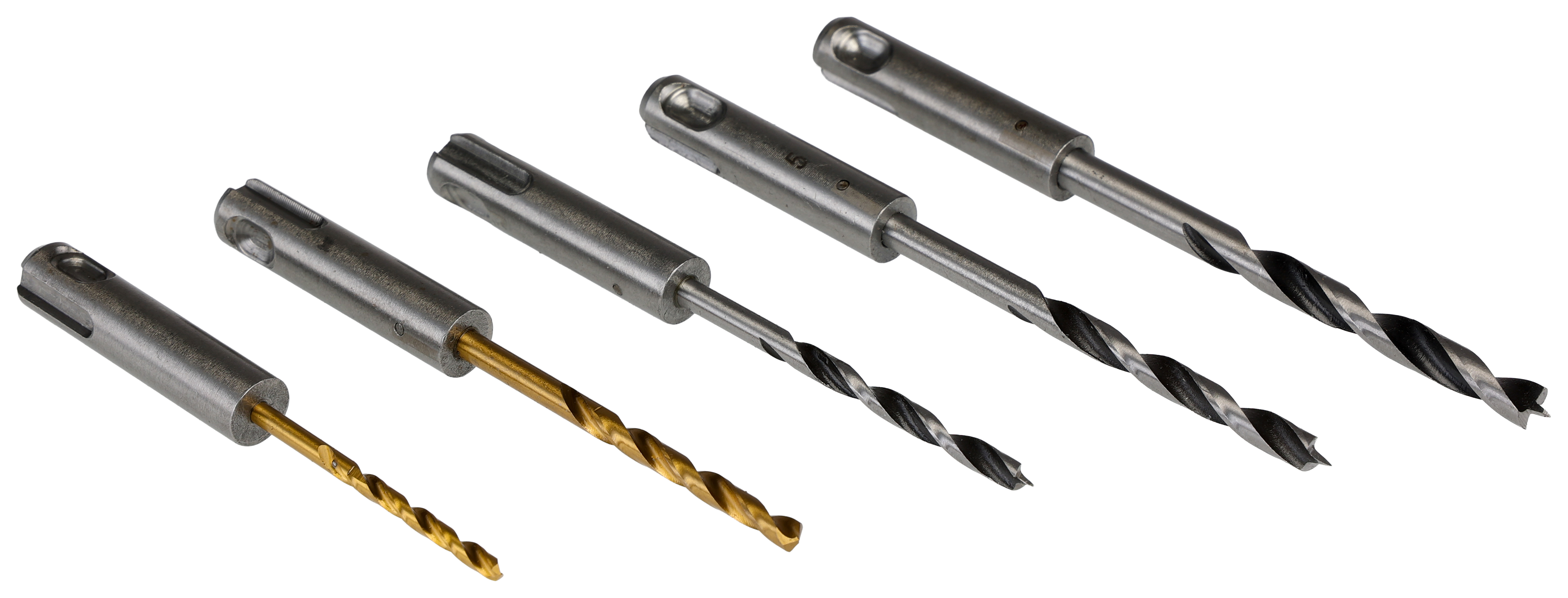 Makita 5-Piece SDS Drill Bit Set for Masonry, 6mm Max, 3mm Min, HSS Bits