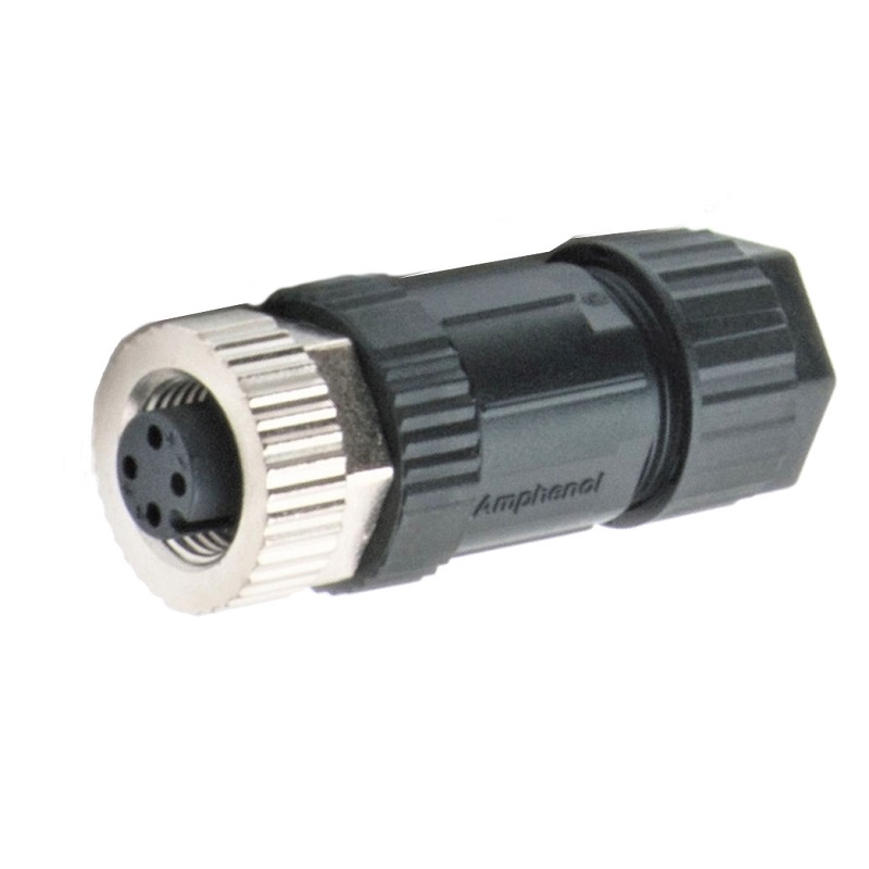 Amphenol Industrial Circular Connector, 8 Contacts, Cable, M12 Connector, Socket, Female, IP67, M Series