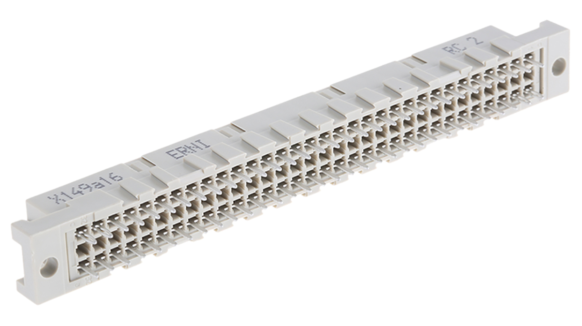 ERNI 64 Way 2.54mm Pitch, Type C Class C2, 2 Row, Straight DIN 41612 Connector, Socket