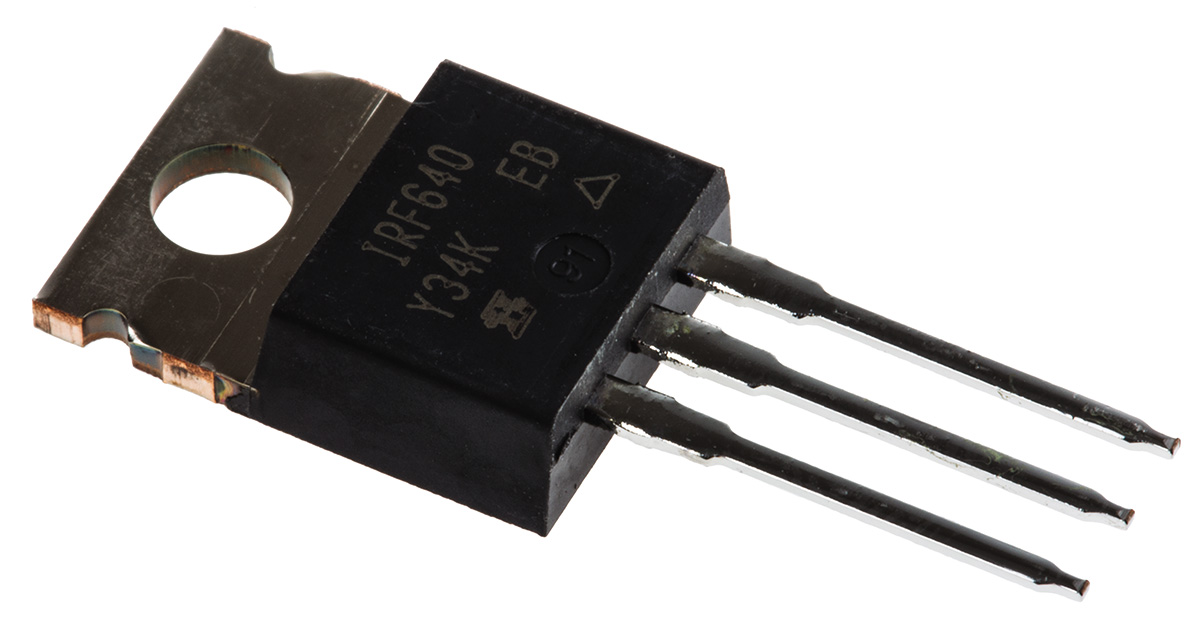 Vishay IRF640 Type N-Channel MOSFET, 18 A, 200 V Enhancement, 3-Pin TO-220 IRF640PBF