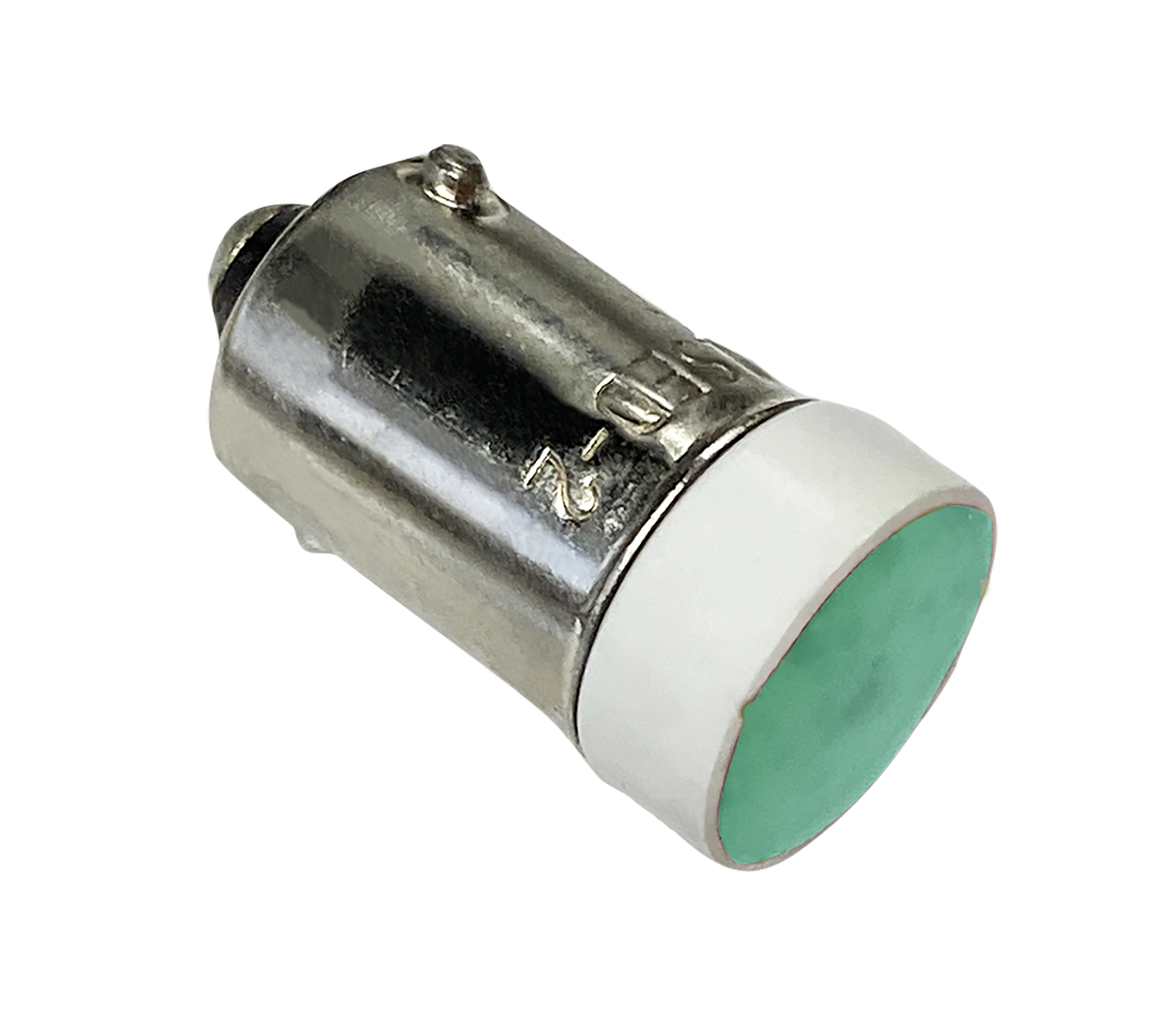 Idec Green LED Indicator Lamp, 24V, BA9 Base, 10.6mm Diameter, 200mcd