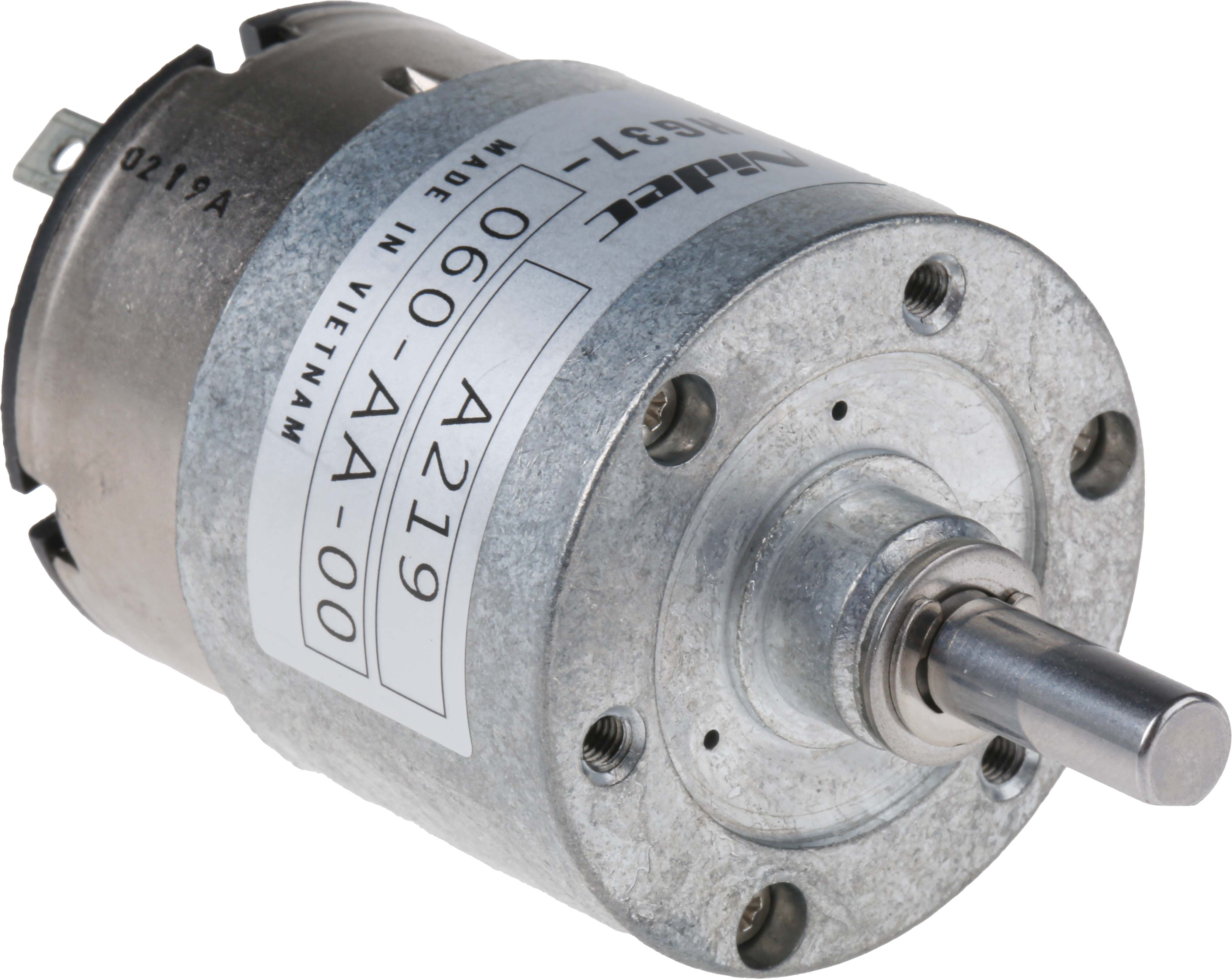 Nidec Components Geared DC Geared Motor, 12 V dc, 20 Ncm, 70 rpm, 6mm Shaft Diameter
