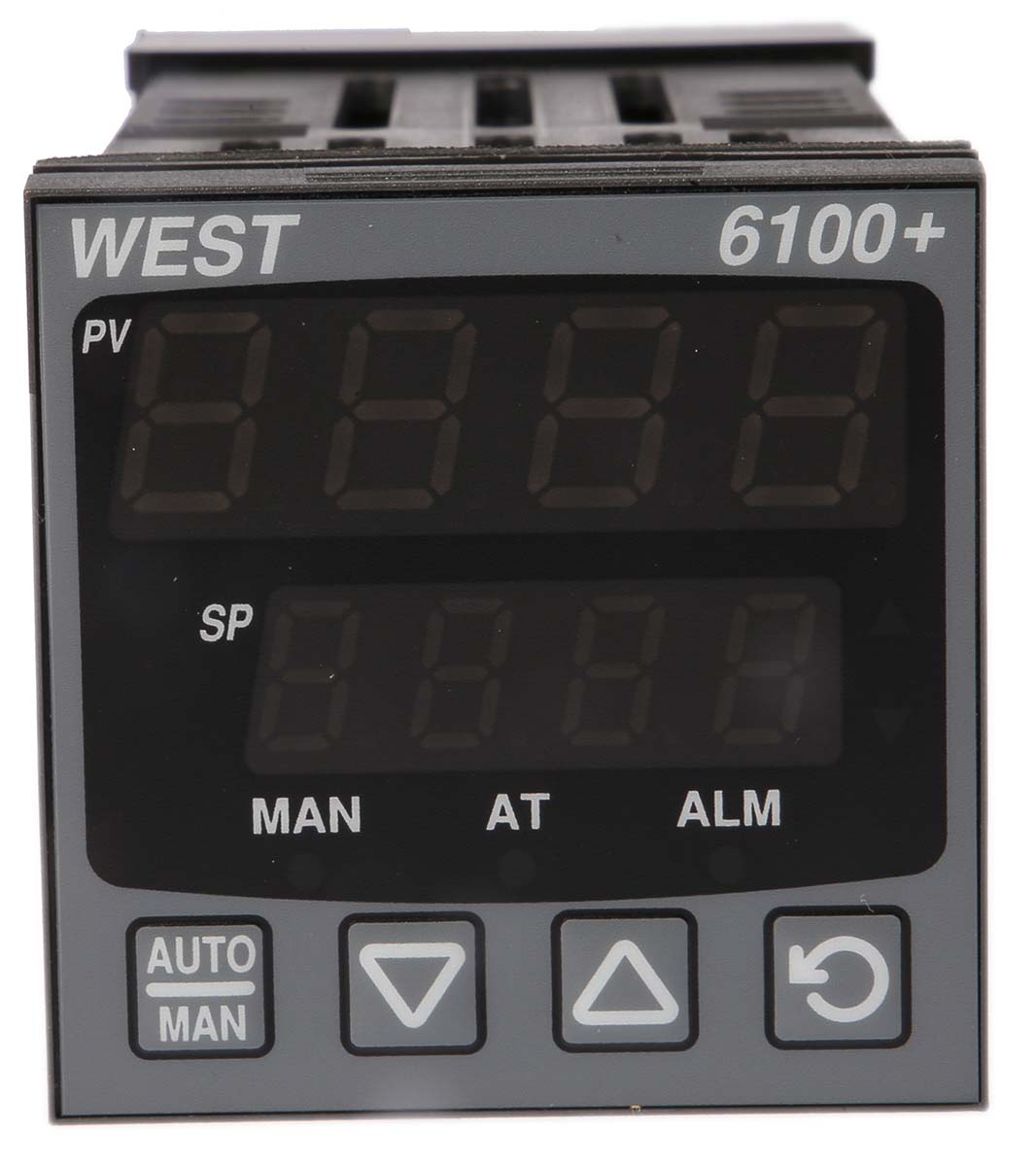 West Instruments P6100 PID Temperature Controller, 48 x 48 (1/16 DIN)mm, 1 Output SSR, 100 V ac, 240 V ac Supply