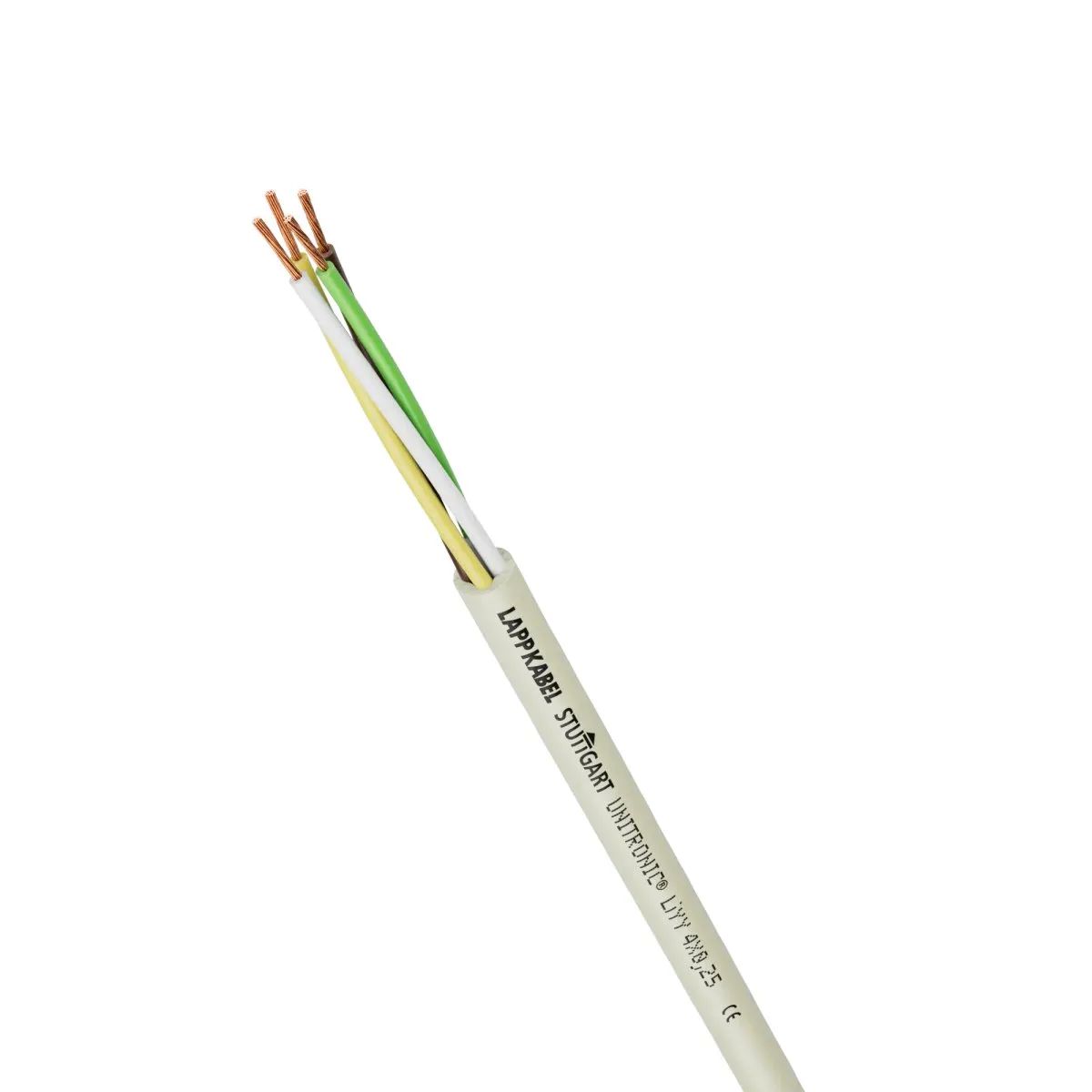 Lapp UNITRONIC LiYY Control Cable, 3 Cores, 0.75 mm² CSA 18 AWG, Unscreened, 100 m, Grey Polyvinyl Chloride Sheath