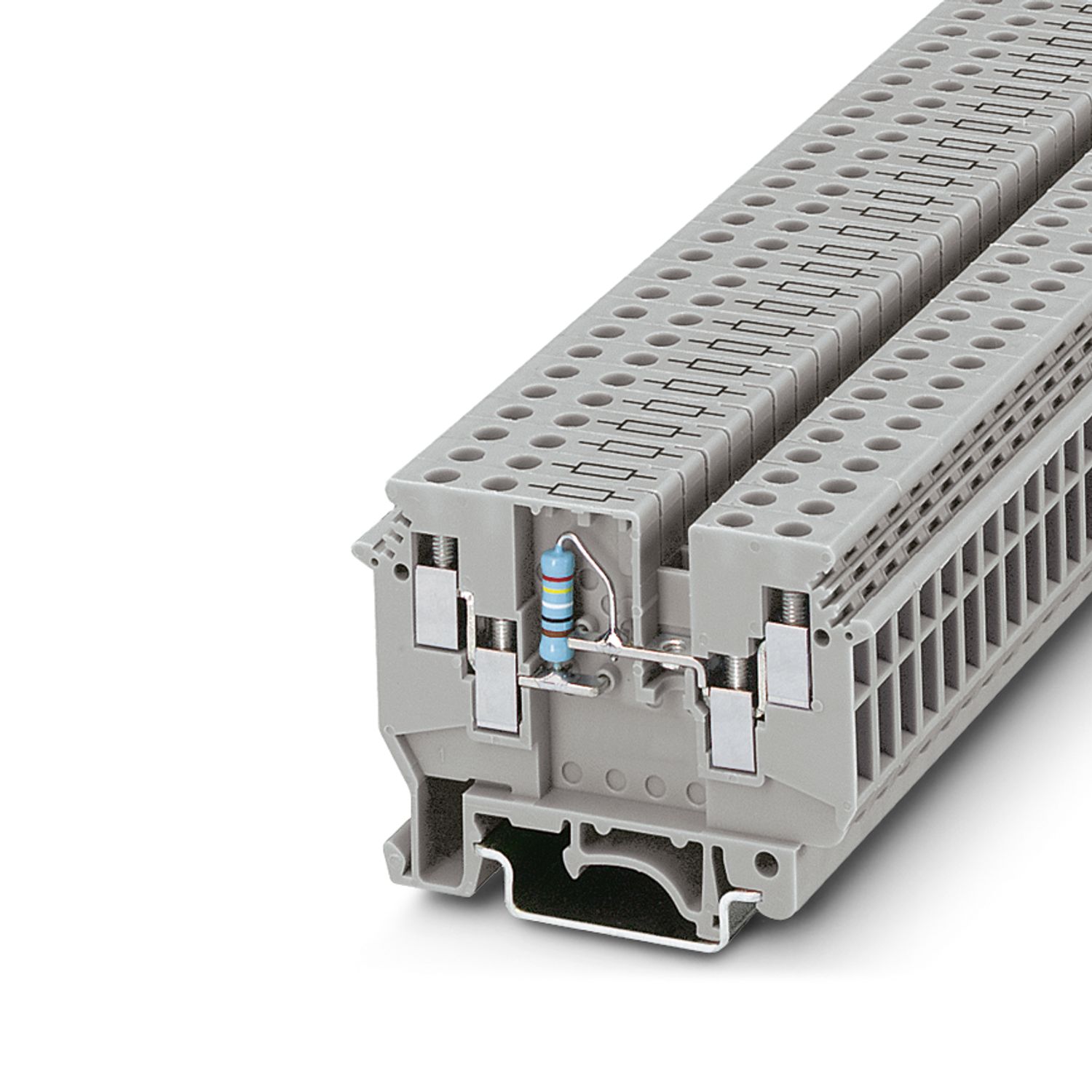Phoenix Contact 2775249 UDK 4-DUR 249 Series Grey, 4mm², 1-Level, Screw Termination
