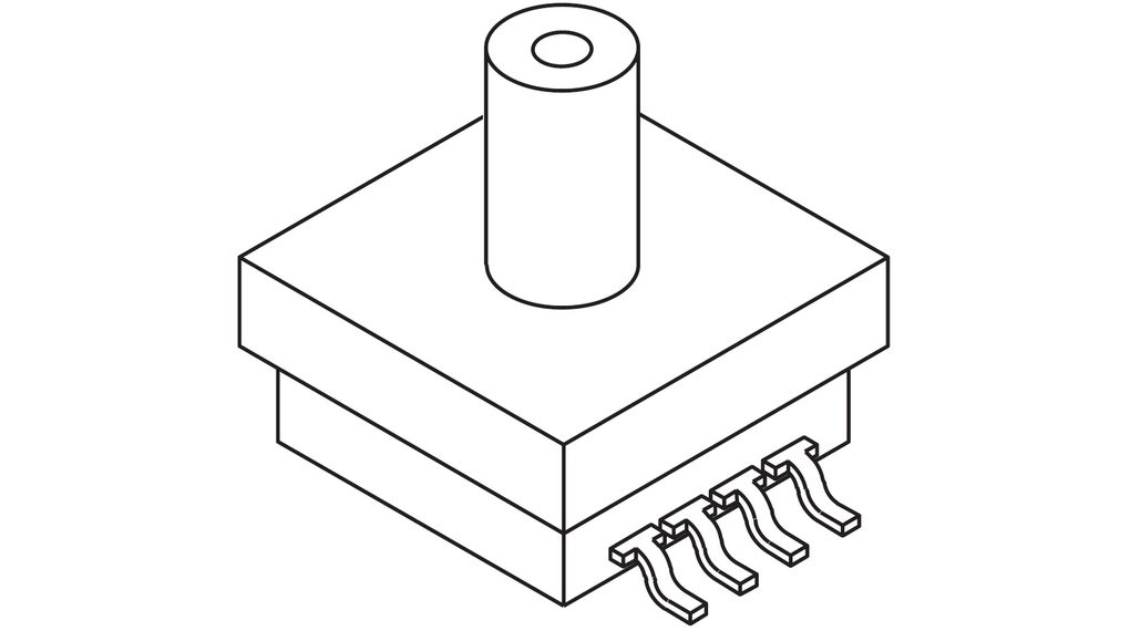 NXP MP3H6115A Series Pressure Sensor, 15kPa Min, 115kPa Max, Voltage Output, Absolute Reading