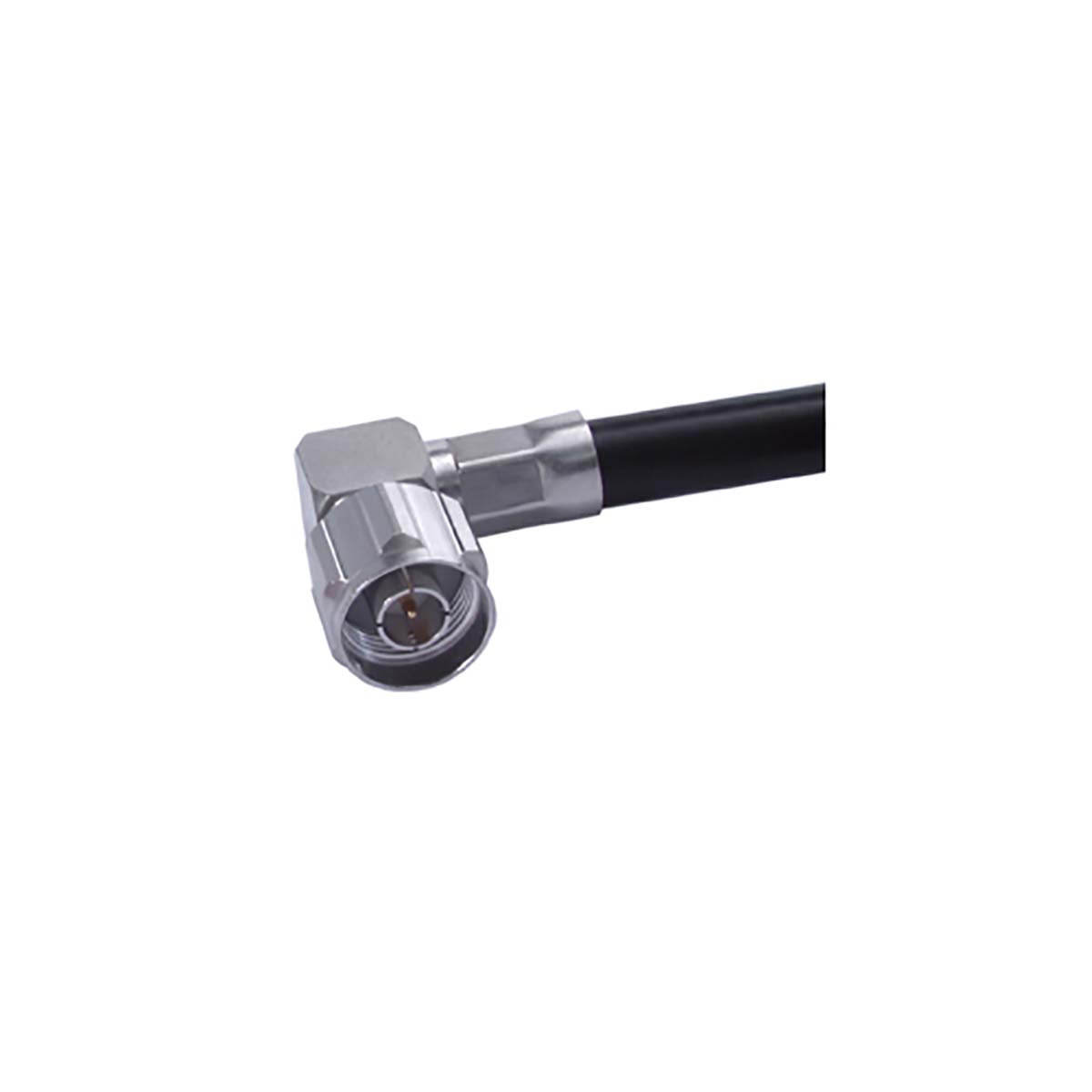 Huber+Suhner 16_N-50-7-31/133_NE Series, Plug Cable Mount N Connector, 50Ω, Crimp Termination, Right Angle Body