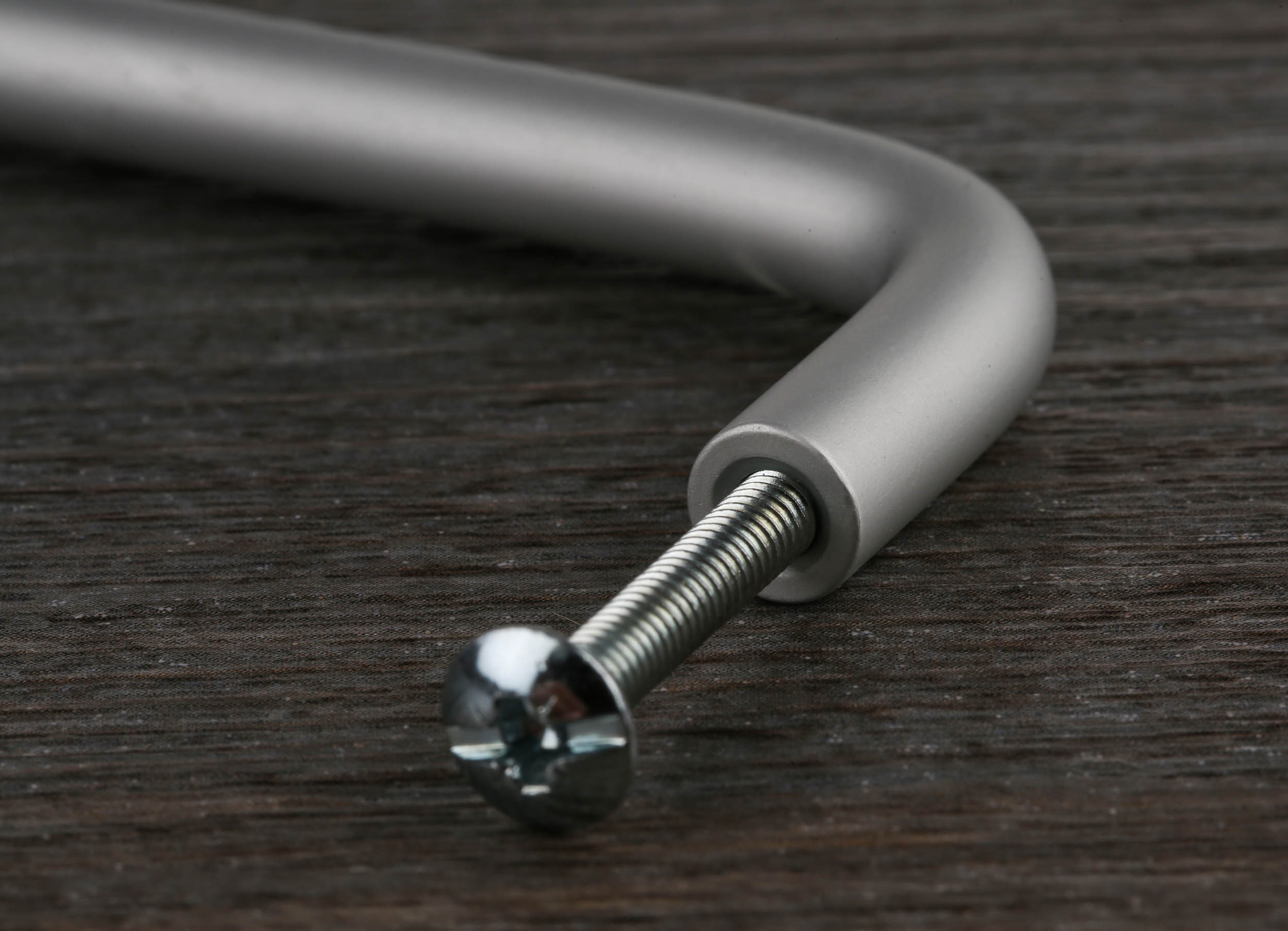 RS PRO Silver Aluminium Handle 34 mm Height, 8mm Width, 128mm Length