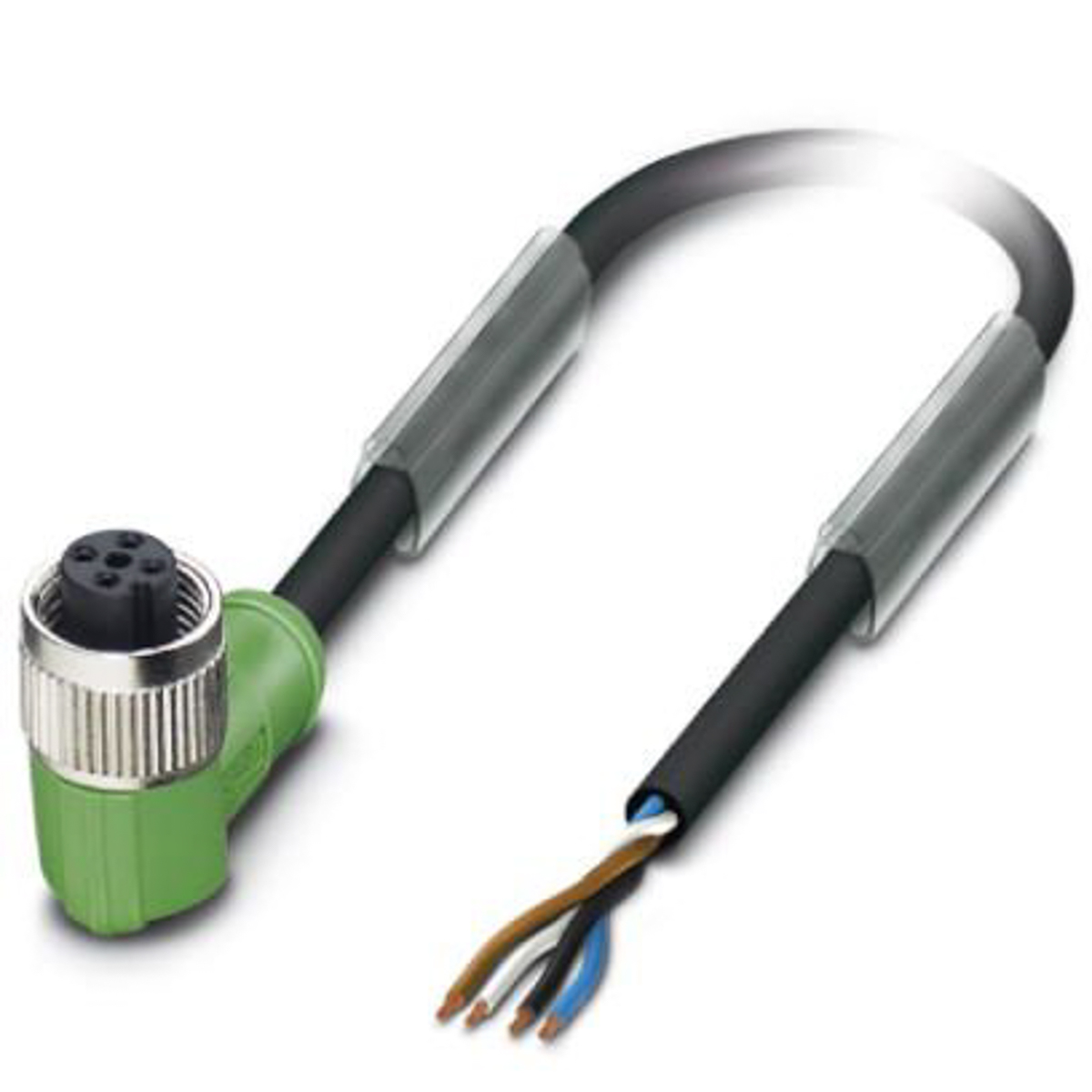 Phoenix Contact Female 4 way M12 to Unterminated Sensor Actuator Cable, 1.5m