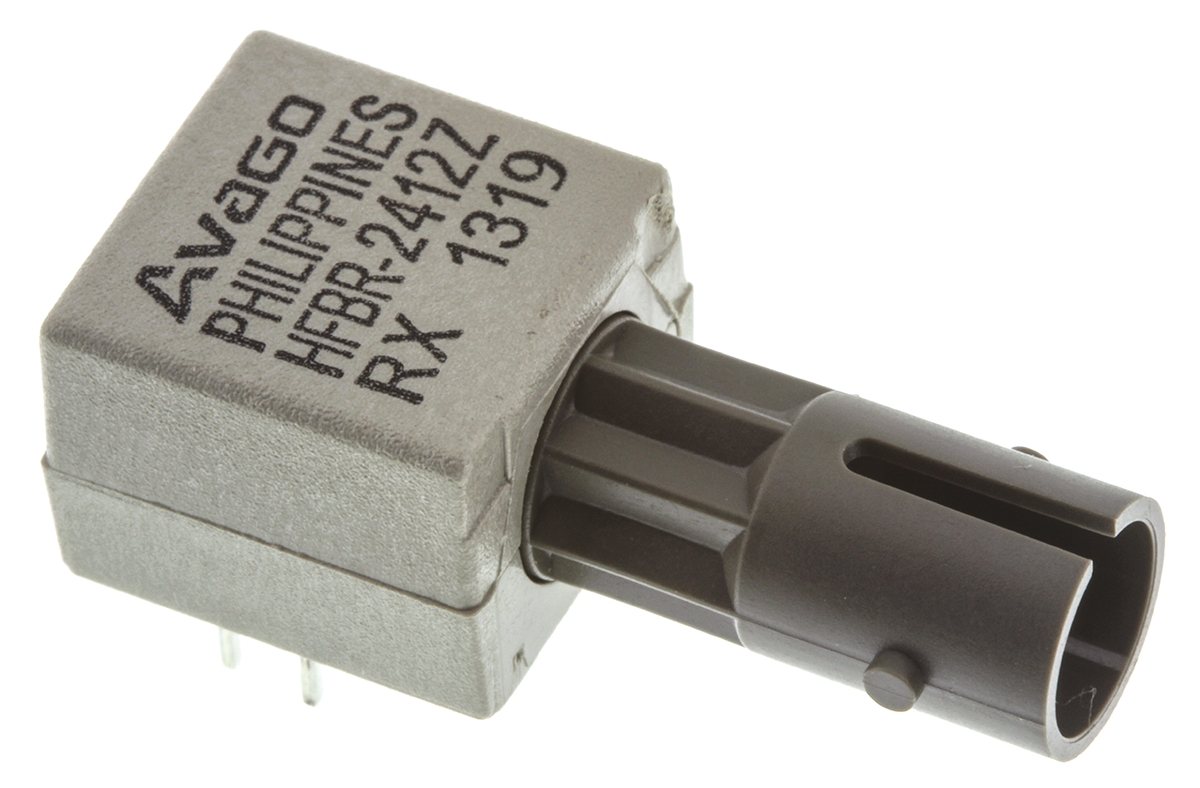 Broadcom HFBR-2412Z 5MBd Fibre Optic Receiver, Round, ST Connector