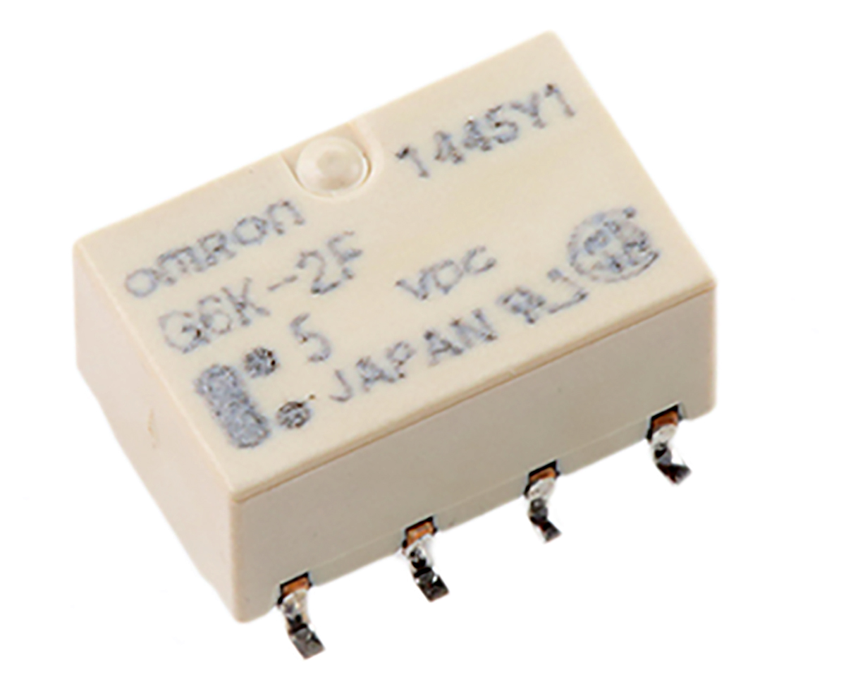 Omron Surface Mount Signal Relay, 5V dc Coil, 1A Switching Current, DPDT