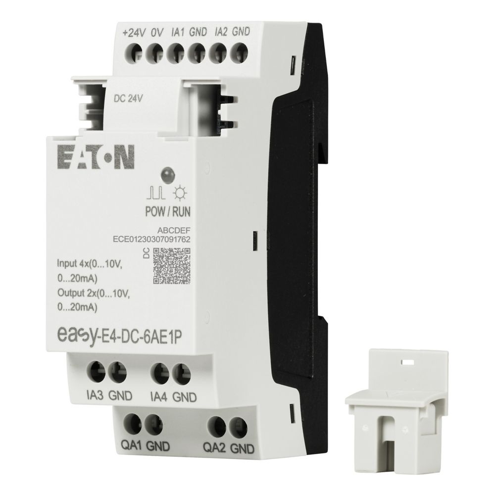 Eaton EasyE4 Series Control Relay, 0 V Supply, Relay Output, 4-Input, Analog Input