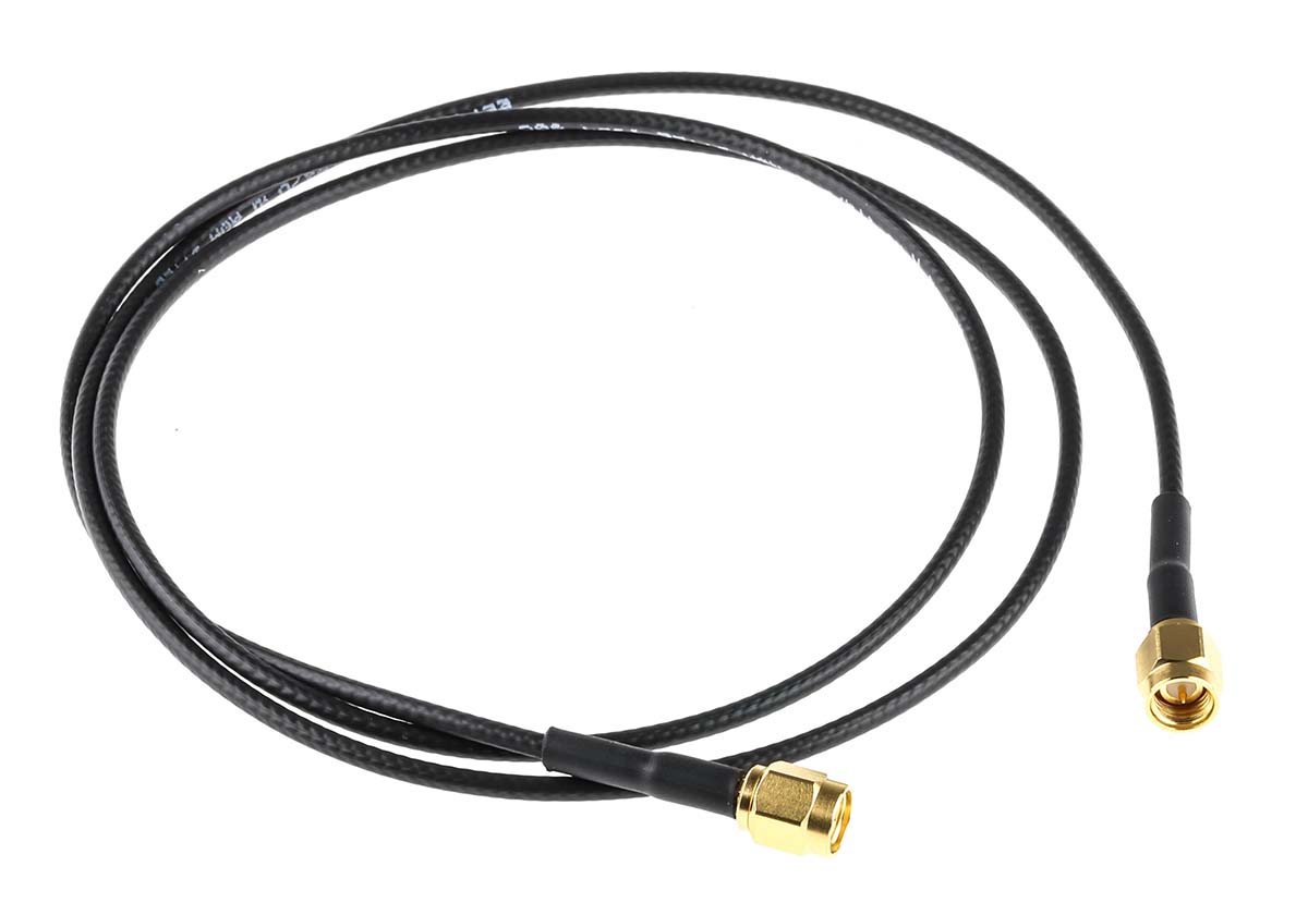 TE Connectivity 1337809 Series, 1 m, RG174 Coaxial, Terminated 50 Ω
