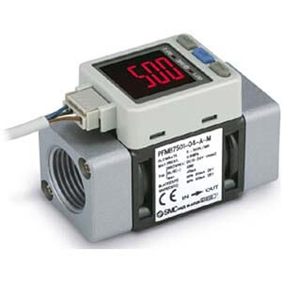 SMC PFMB7 Series Flow Switch Flow Sensor for Air, Gas, Liquid, Water, 10 L/min Min, 1000 L/min Max