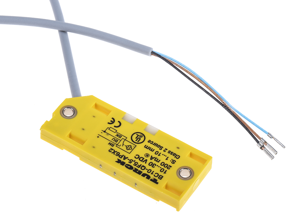 Turck Capacitive Block Proximity Sensor, 10 mm Detection, PNP NO, 10 → 30 V dc