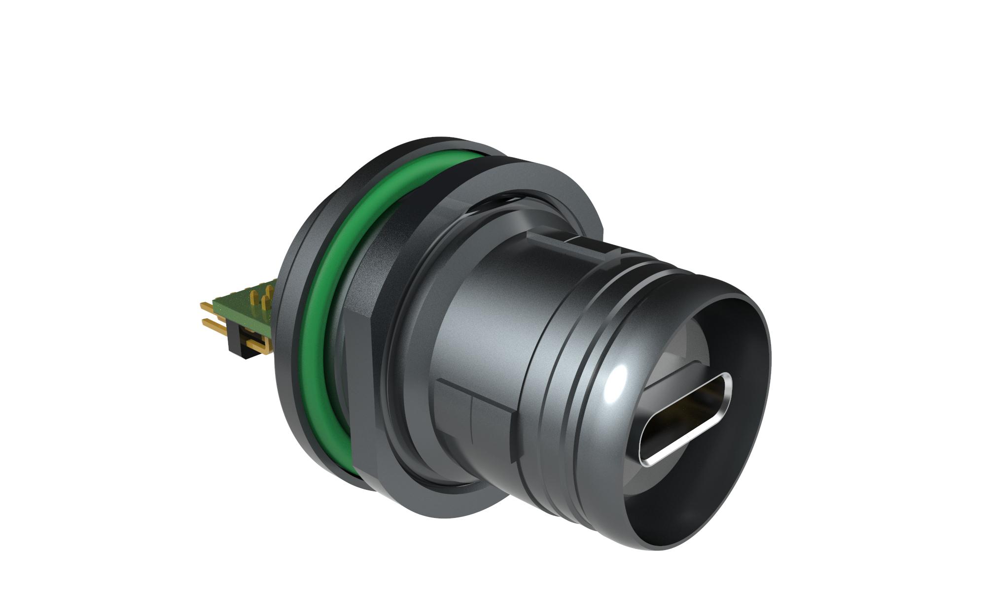 Amphenol Limited Circular Connector, 10 Contacts, Rear, Plug, Male, IP68, SCE2USB3 Series