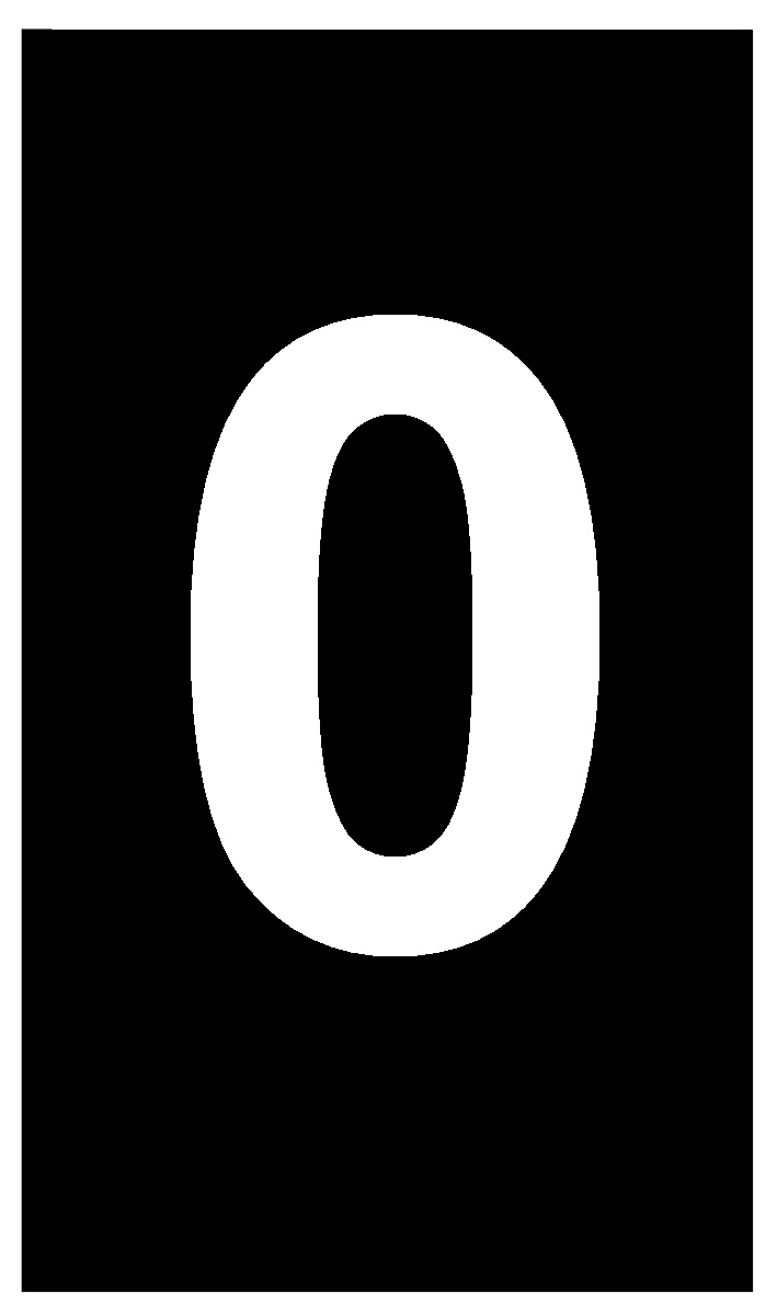 HellermannTyton Ovalgrip Slide On Cable Markers, White on Black, Pre-printed "0", 1.8 → 3.6mm Cable, 901-10616