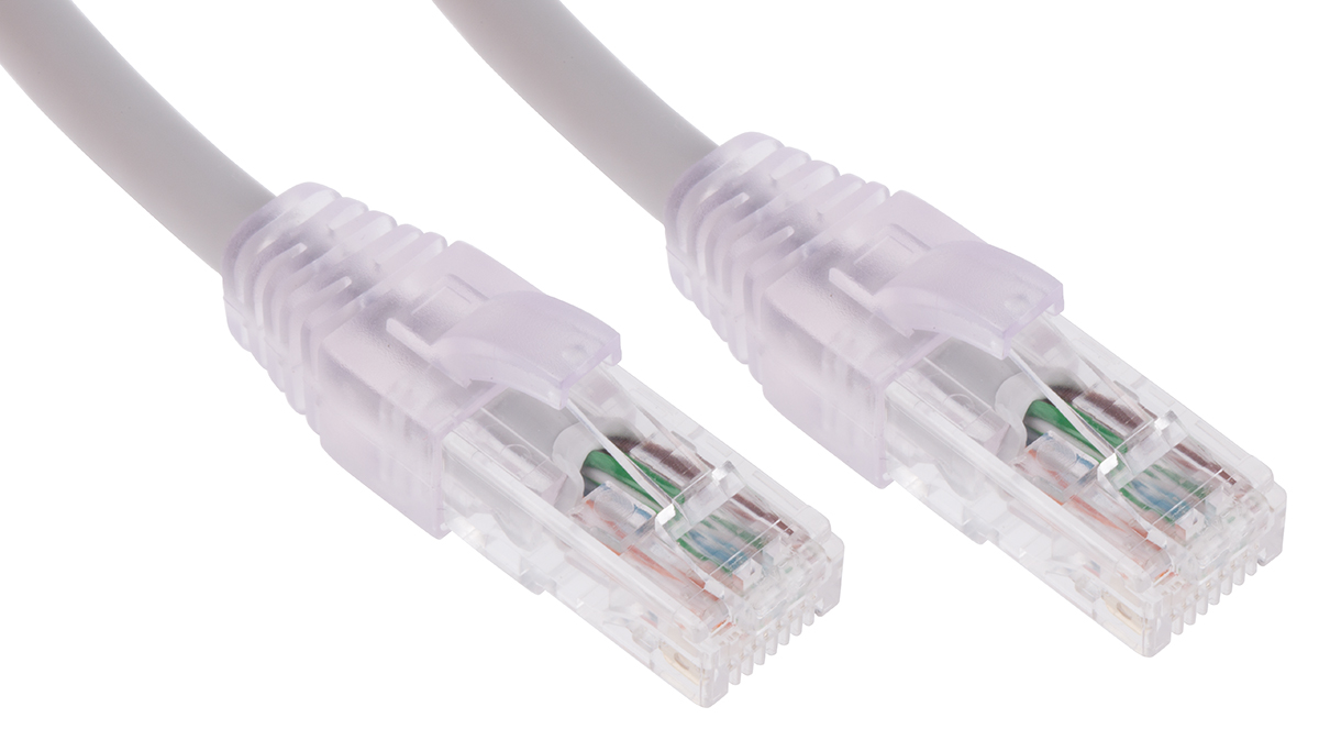 Molex Premise Networks, 2m Cat6, Grey RJ45 to Male RJ45 Male, U/UTP Unshielded, Terminated PVC Sheath