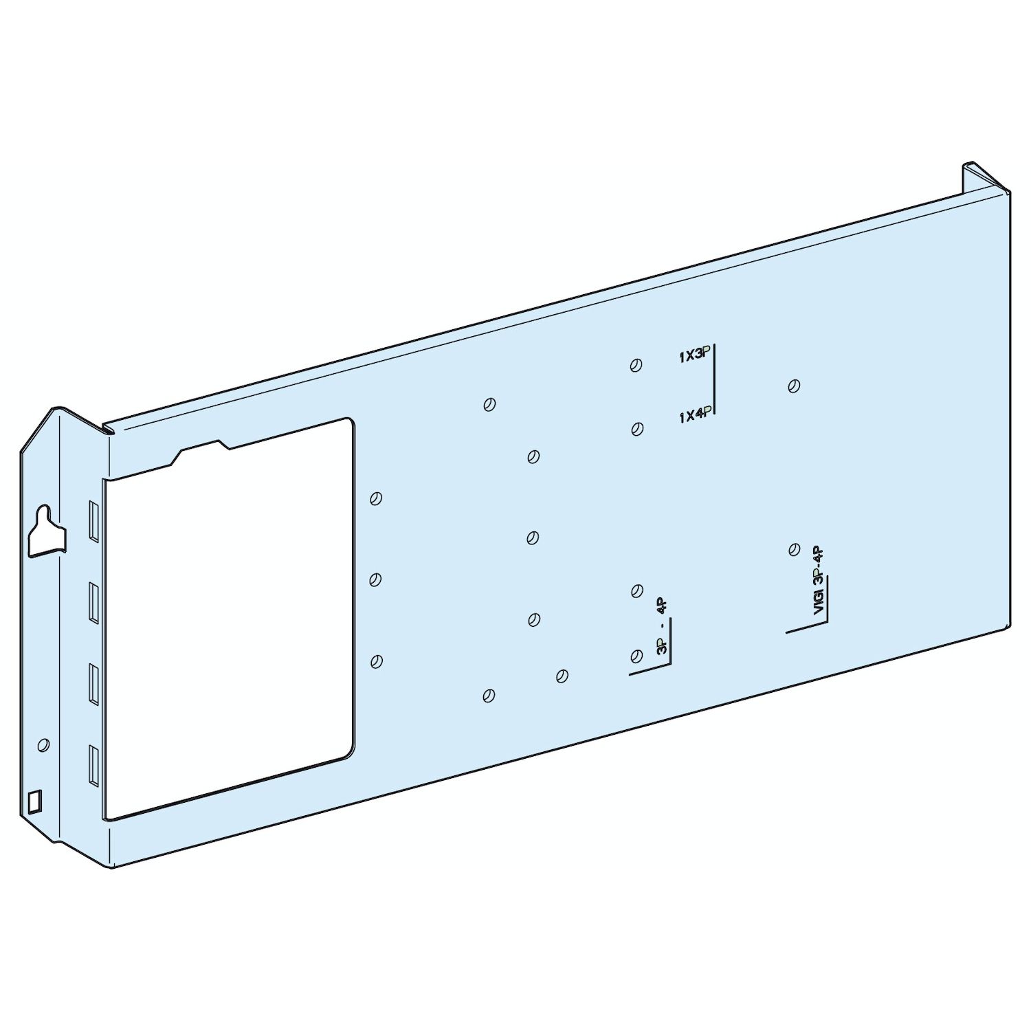 Schneider Electric PrismaSeT G Series Sheet Steel Mounting Plate for Use with PrismaSeT PrismaSeT G Enclosure, 600 x