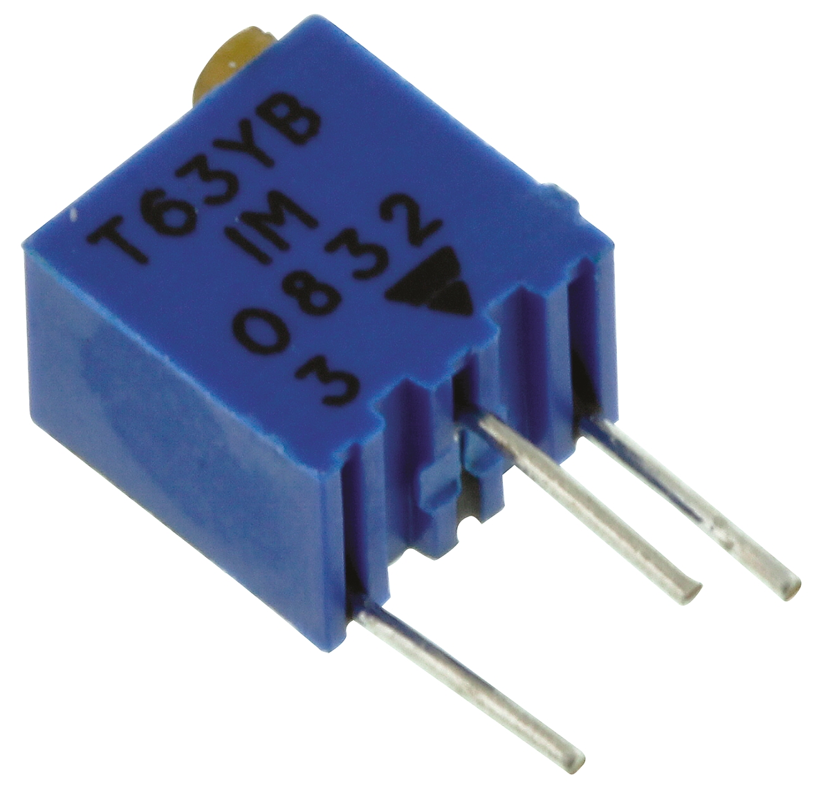 1MΩ, Through Hole Trimmer Potentiometer 0.06W Top Adjust Vishay, T63