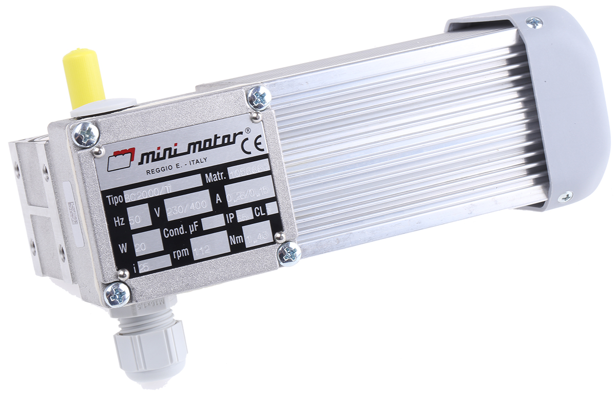 Mini Motor Geared AC Geared Motor, 20 W, 3 Phase, 230 V, 400 V