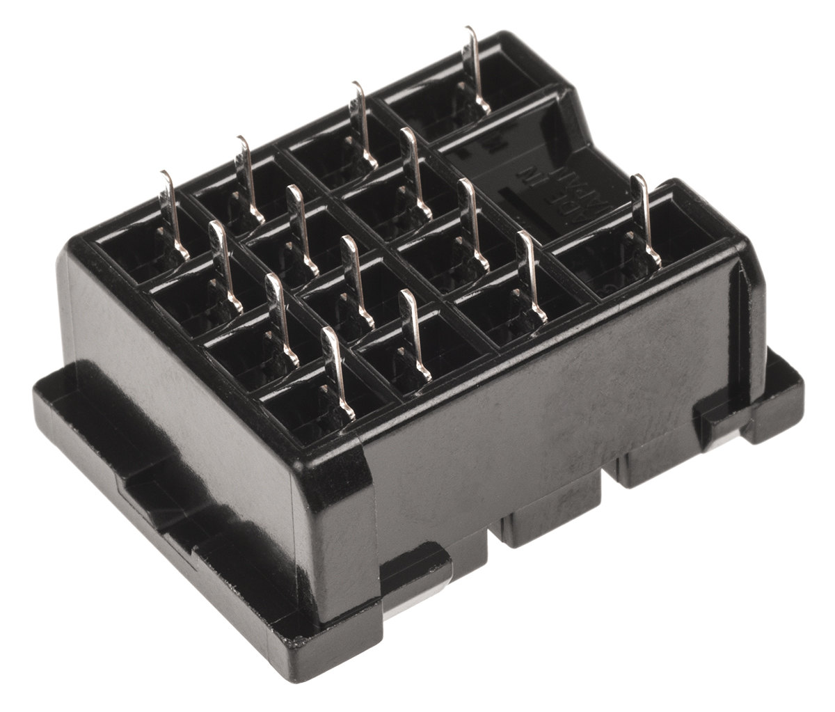 Omron MY4 14 Pin 250V ac PCB Mount Relay Socket, for use with MY4IN, MY4IN1, MY4IN1-D2, MY4IN-CR, MY4IN-D2, MY4N,