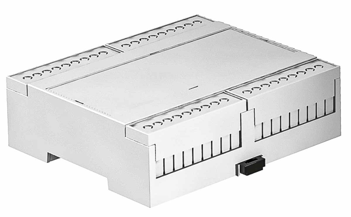 RS PRO Open Top Enclosure Type, 90 x 106.2 x 31.9mm, Polycarbonate DIN Rail Enclosure Kit