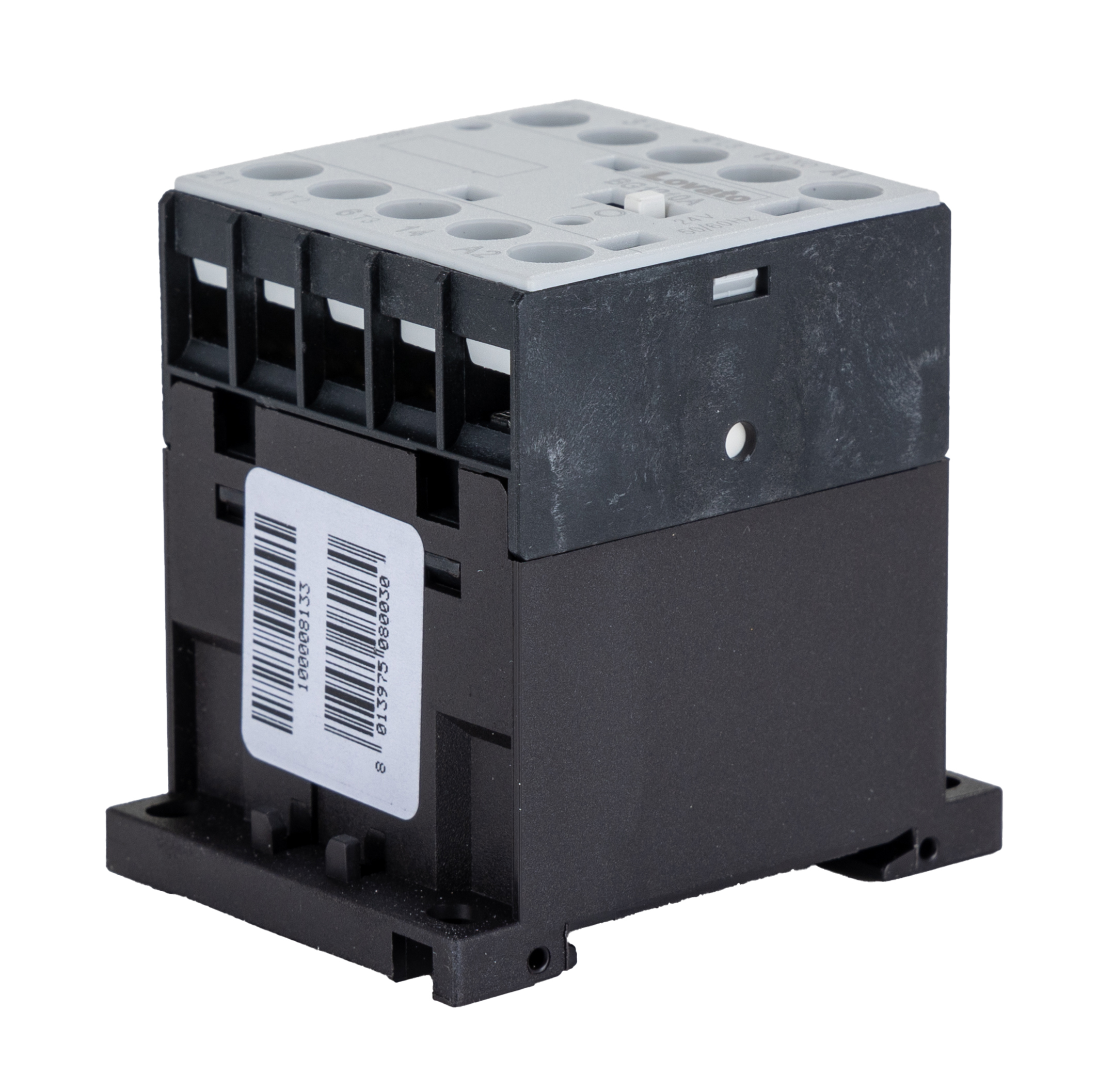 Lovato Orange BG Contactor, 24 V ac Coil, 3-Pole, 12 A, 5.5 kW, 3NO + 1NO, 600 V ac