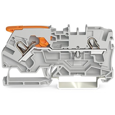 WAGO 2104-1201 TOPJOB S Series Grey, 4mm², 1-Level, Push In Termination, ATEX, CSA, IECEx