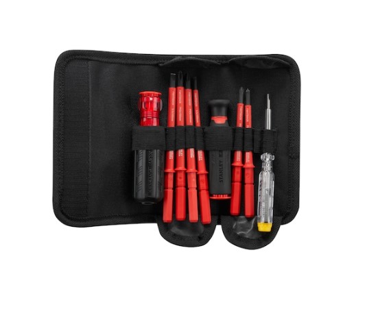 Stanley Screwdriver Bit Set 10 Pieces, Phillips, Slotted