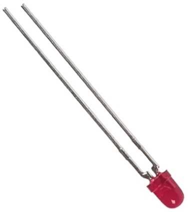 Vishay3 V Red LED 3mm Through Hole, TLUR4400