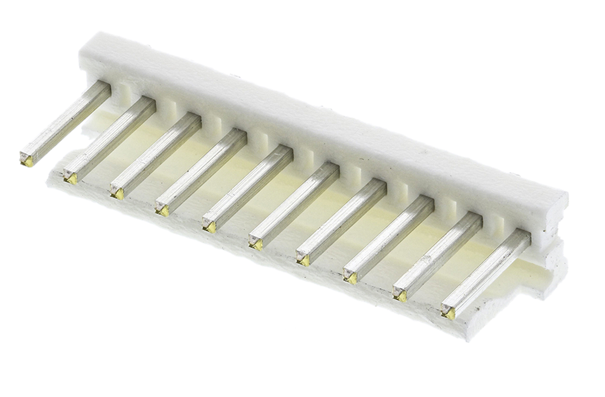TE Connectivity MTA-156 Series Straight Through Hole Pin Header, 10 Contact(s), 3.96 mm Pitch, 1 Row, Unshrouded