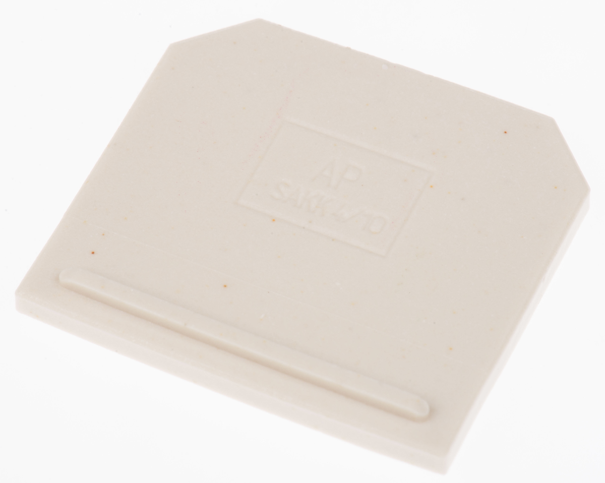 Weidmuller SAK Series End Cover for Use with DIN Rail Terminal Blocks